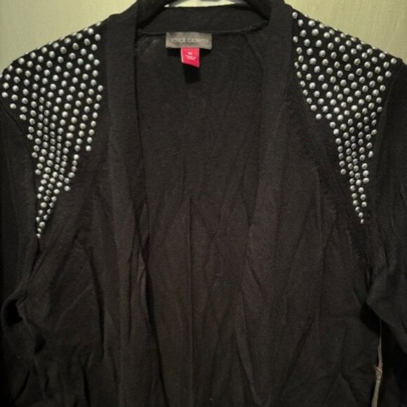 Studded Shoulder Open Front Cardigan - NWT - Picture 7 of 16